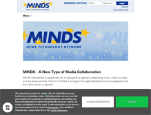 Tablet Screenshot of minds-international.com